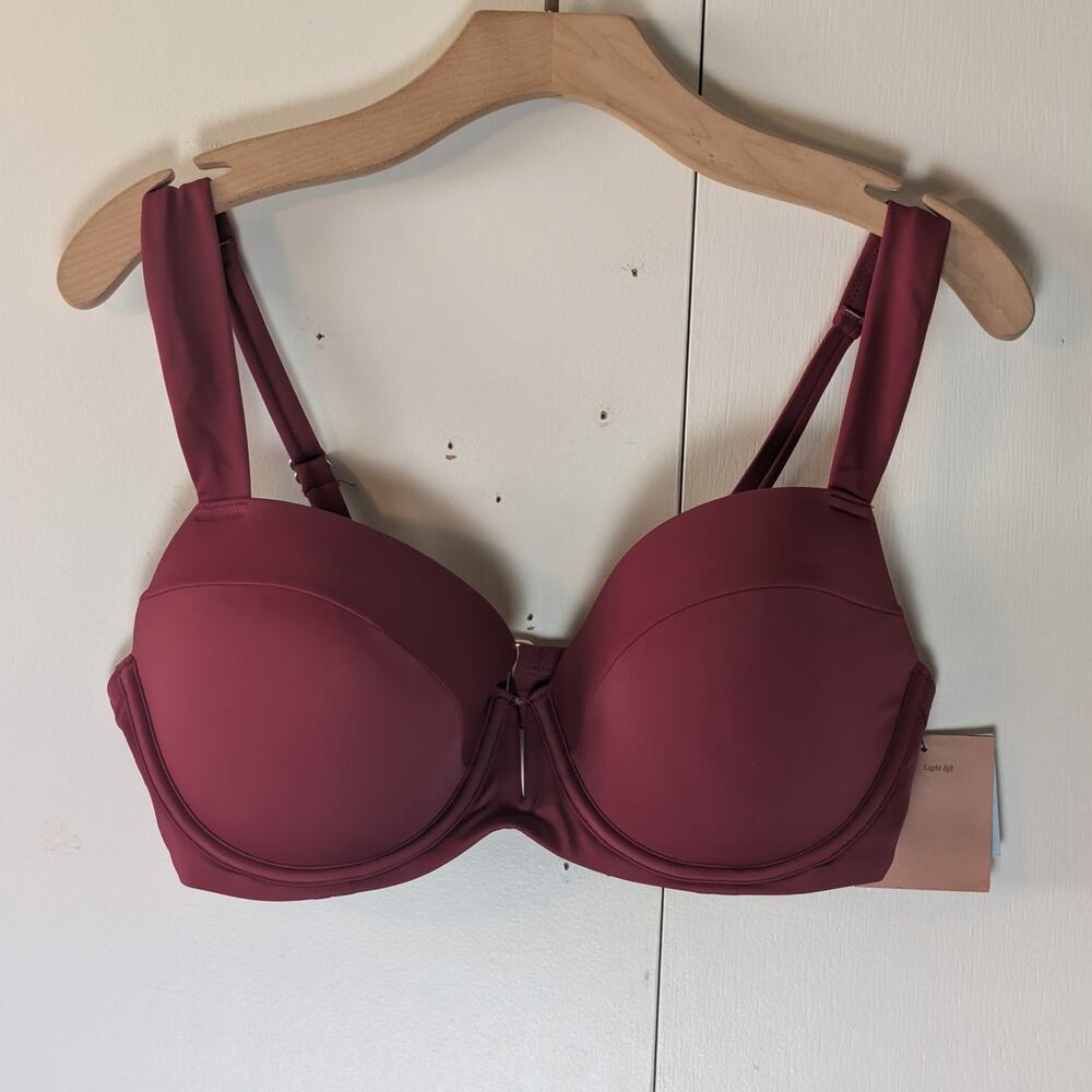Shade & Shore Red Swim Bra 36DD